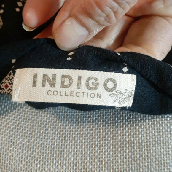 Indigo soft casual dress/ moo moo - Picture 7 of 7